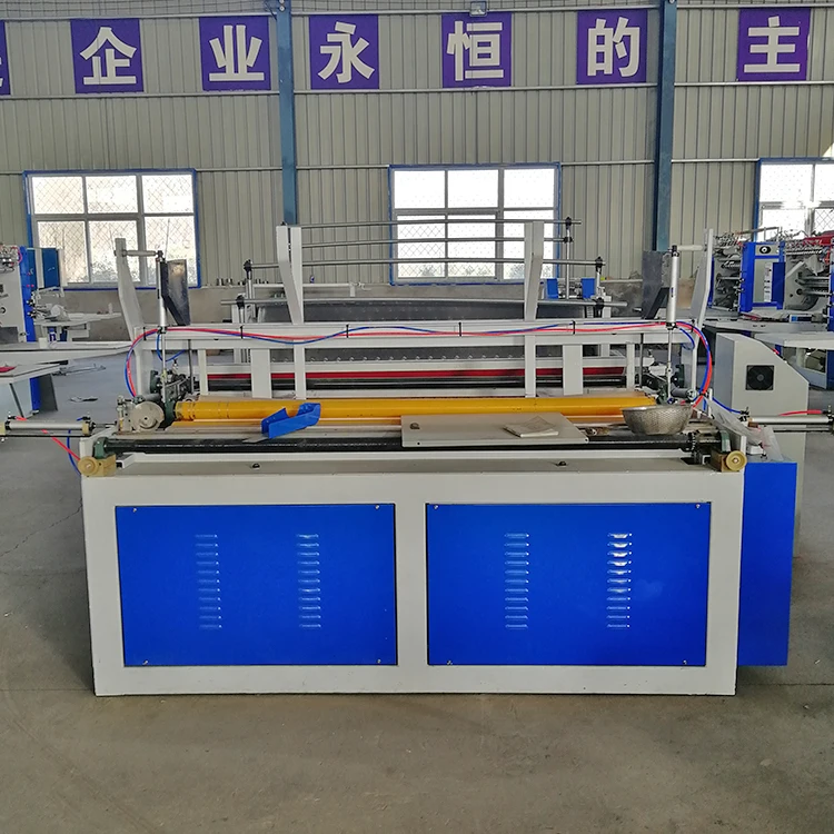 Automatic Toilet Paper Manufacturing Machine Tissue Making Equipment With PLC Touchscreen And Auto Counting