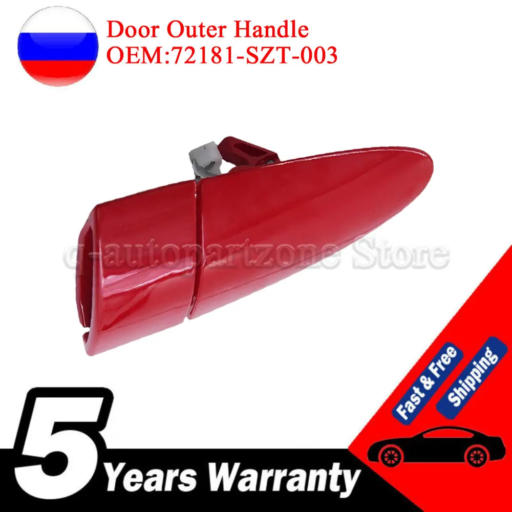 72181-SZT-003 For Honda CRZ CR-Z 2011 2012 2013 2014 2015 72181-szt-003 Door Outer Handle Red Left Door Outer Handle