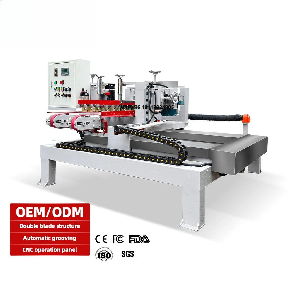 Hongyi High-Accuracy PLC Core Stone Cladding Slotting Machine with 30MM Thickness