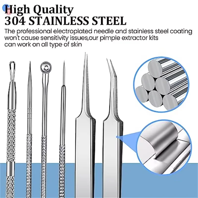 ชุดแหนบสิวที่แม่นยําเป็นพิเศษ 4/8 ชิ้น - เครื่องมือกําจัดสิวและสิวหัวดําแบบมืออาชีพ - สําหรับการดูแลผิวที่มีประสิทธิภาพและการทําให้บริสุทธิ์ของผิว