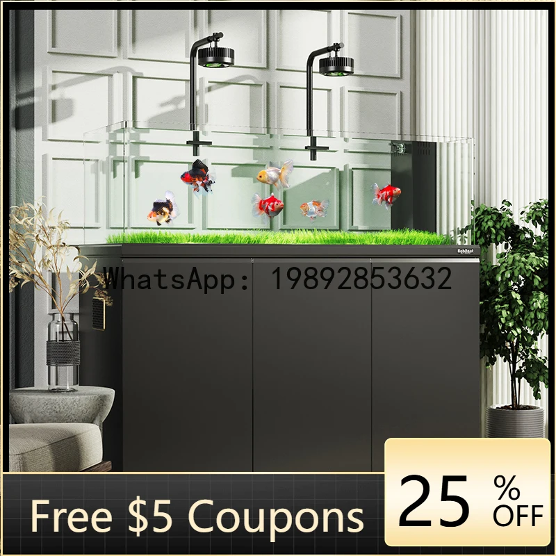 

T2-27 New Large Living Room Screen Partition Bottom Filter Goldfish Vertical Floor-standing Ecological Stream Tank