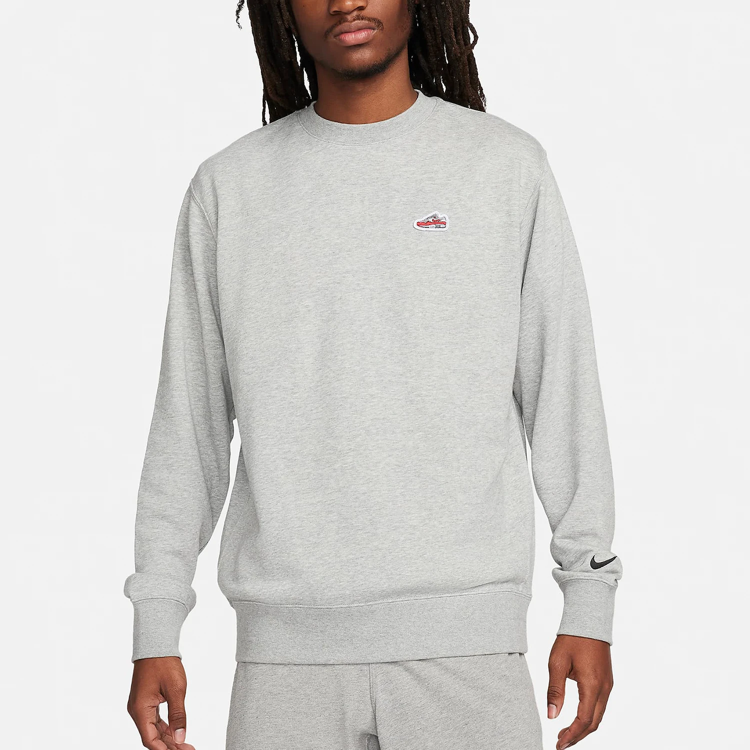 

Оригинальная новая сезонная мужская трикотажная толстовка Nike для спорта и отдыха с круглым вырезом FZ5203-063