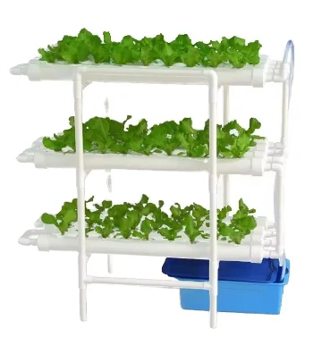 Simple Soilless Cultivation planting Basket Outdoor Hydroponic Frame Customized Layers PVC Round Pipe Small U-line Vertical Rock