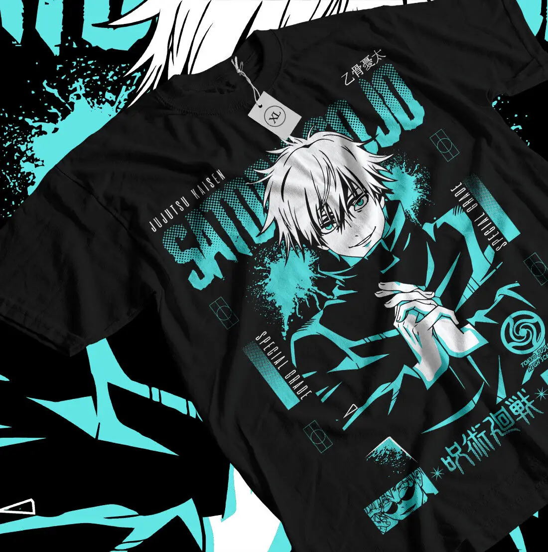 Gojo Satoru T-Shirt Jujutsu Kaisen Manga Anime Horror Funny Gift Shirt All Size