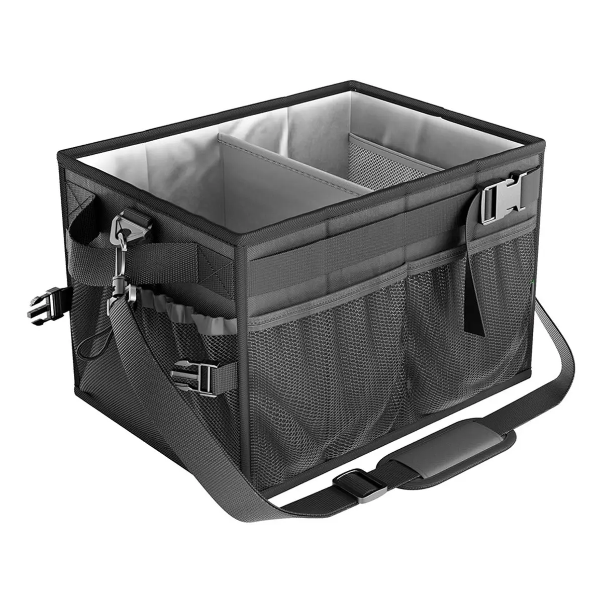 Large Grill and Picnic Caddys with Paper Towel Holder, BBQ Organizer for Utensil, Plate, Condiment, Griddle Caddys