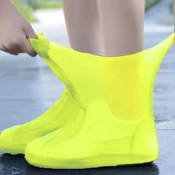 Neue 1 Paar wasserdichte Silikon Schuh abdeckungen lippen beständige Gummi Regens tiefel Regen bekleidung Übers chuhe Zubehör für Outdoor-Regentage