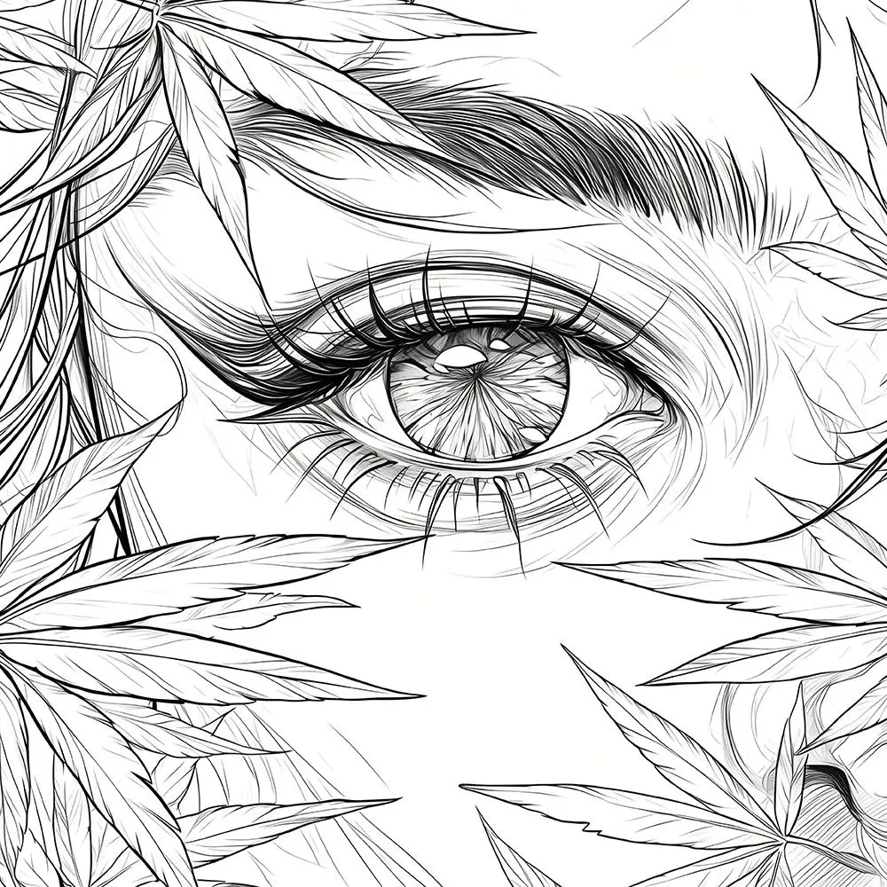 Close-up Eyes Colouring Book Paper Multicolor Theme Art Self-painting Colouring Book Relieve Stress Portable Picture Book