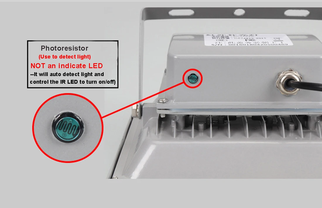 Telecamera CCTV invisibile 940nm Luce di riempimento IR 40 m Distanza IR 6 LED Illuminatore IR Luce a infrarossi IR per telecamera di sicurezza CCTV