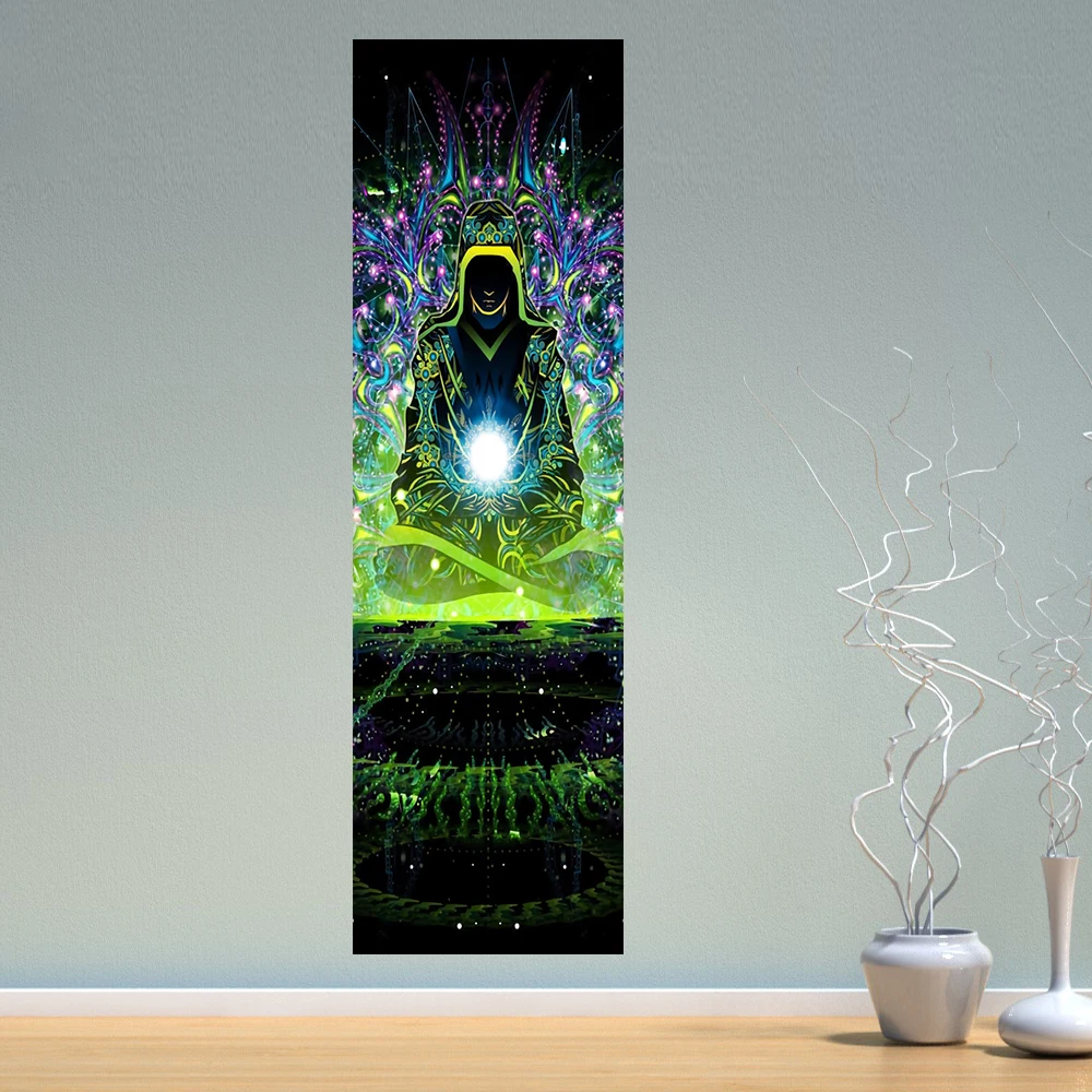 Psychedelic Death Messenger Tapestry Wall Hanging Colorful Abstract Bohemian Hippie Witchcraft Dormitory Home Decor