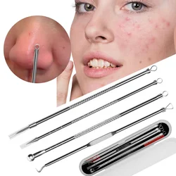 Acne Needle Remove Blackhead Blemish Pimple Comedone 4pcs/Set Double-ended Stainless Steel Facial Cleaning Skin Care
