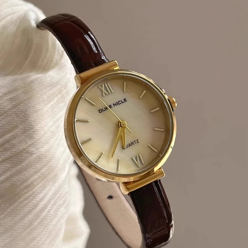 2025 waterproof quartz watch birthday gift retro classic trend women's watch elegant and simple