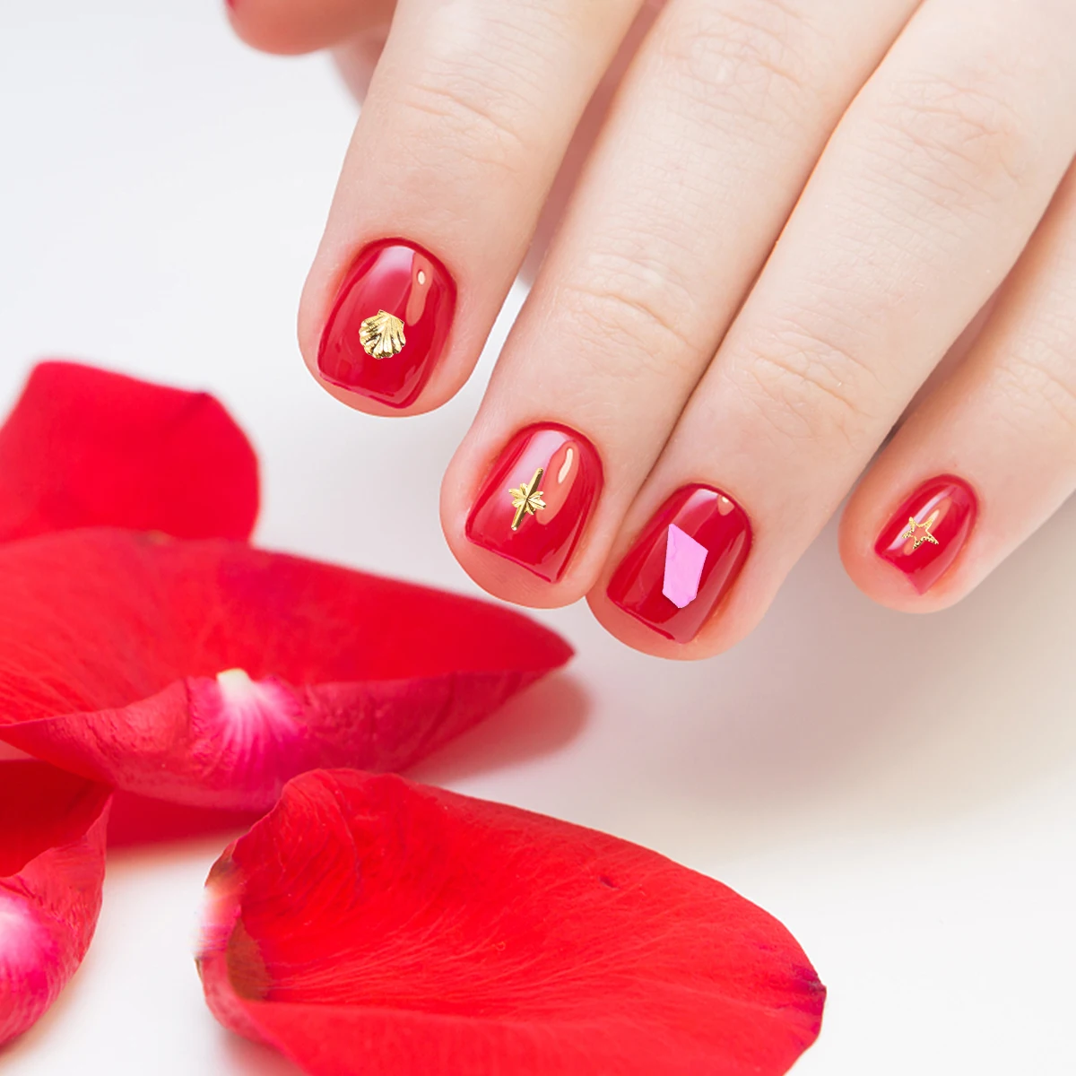 

Beautiful Shiny Natural Shell Manicure Sequins 3D Seashell Nail Decals for Acrylic Uv Gel Nails