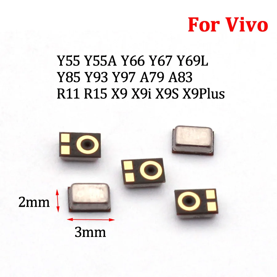 10Pcs New Inner MIC Receiver Microphone Speaker For VIVO Y55 Y55A Y66 Y67 Y69 L Y85 Y93 Y97 A79 A83 R11 R15 X9 X9i X9S X9Plus