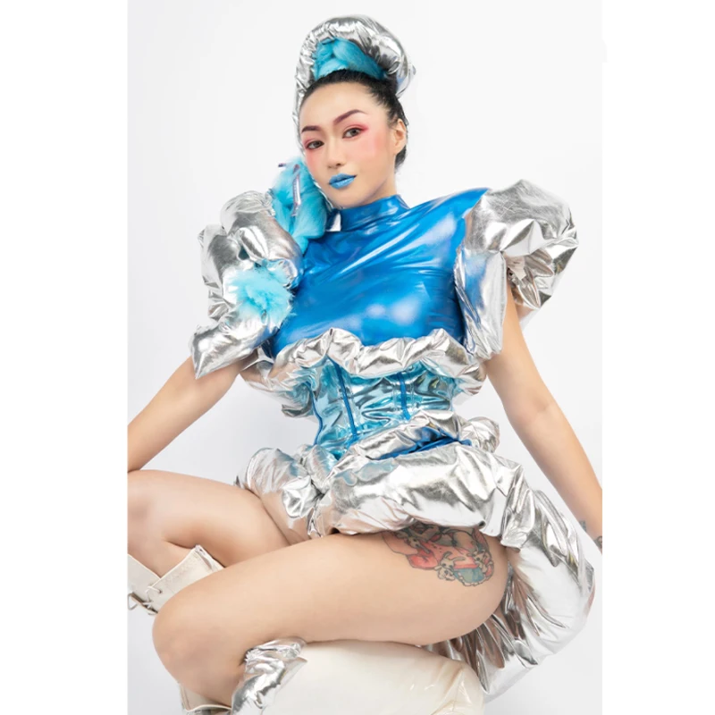 Bar Nightclub Gogo Dance Performance Clothing Singer Stage Costume Fashion Party Carnival Rave Outfit Jazz Dance Clothes yj856