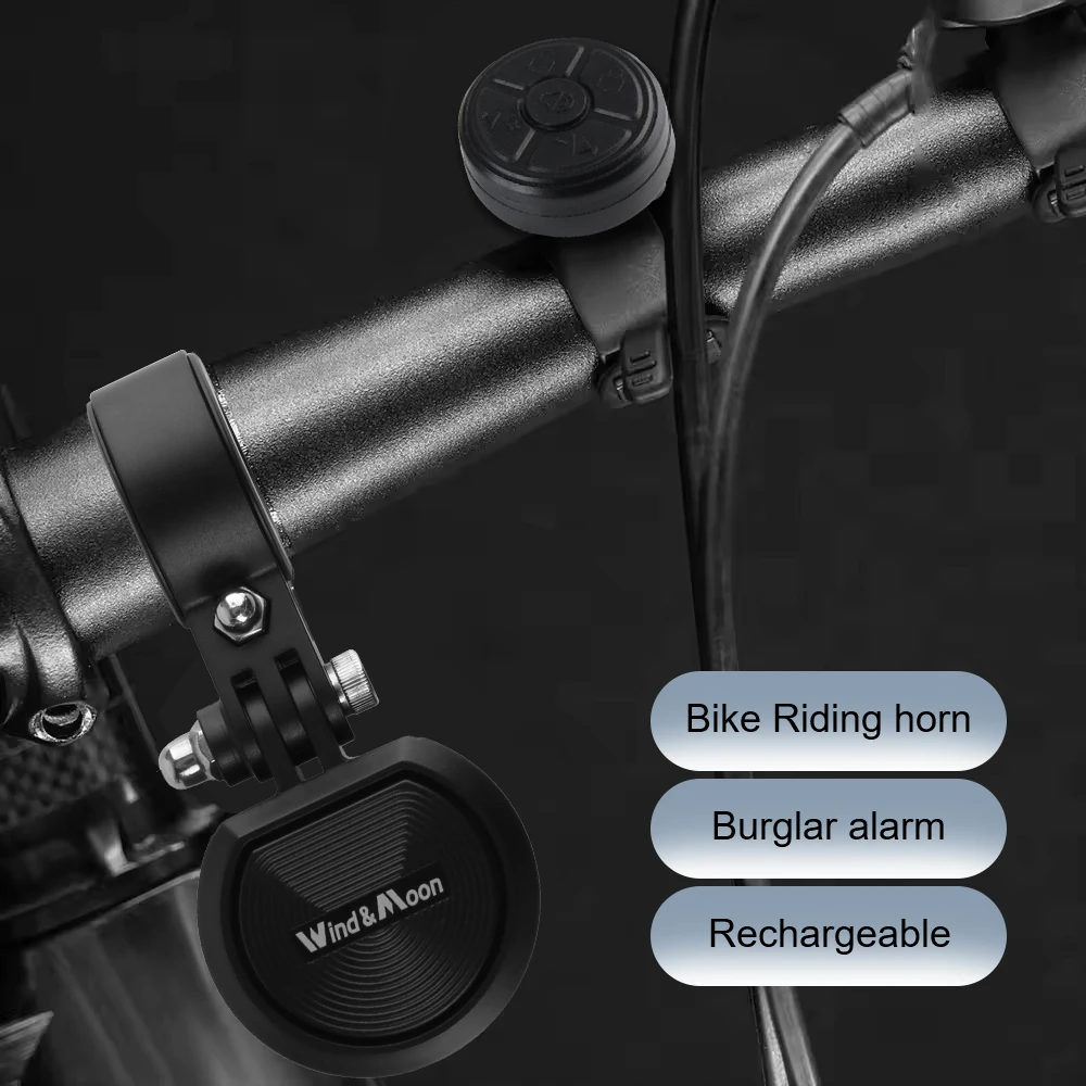 Mountain Bicycle Waterproof Remote Control Lock Universal Bell Alarm Electric Horn Mini Dustproof Smart Alarm Anti-Theft Lock