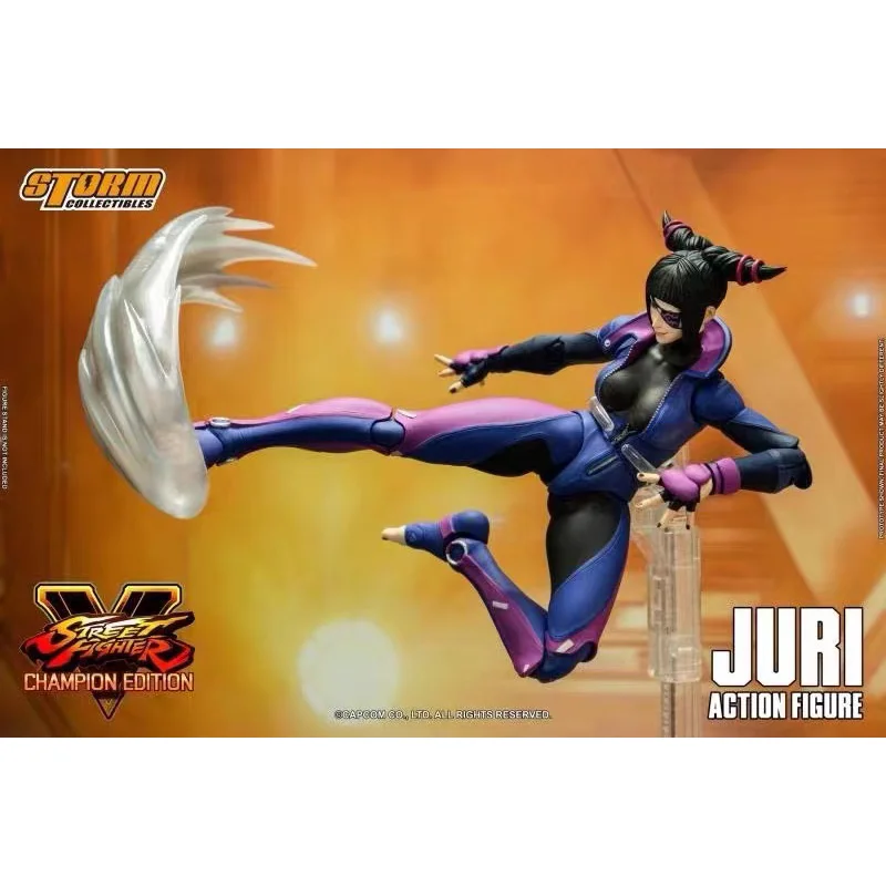 Original Storm Toys 1/12 CHAMPION EDITION JURI Street Fighter V In Stock Anime Action Collection Figures Model Toys