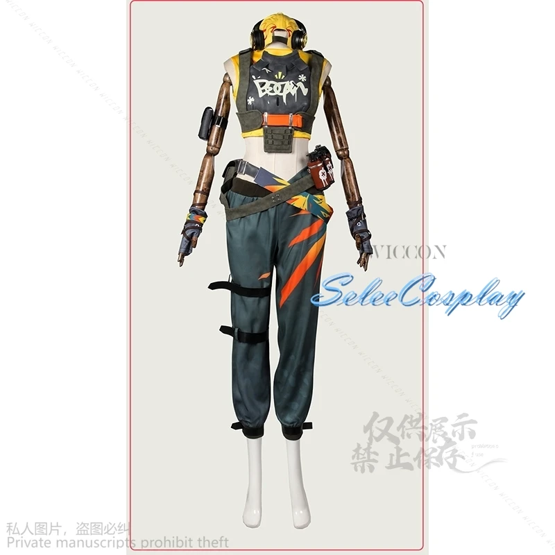 Anime Game VALORANT Raze Cosplay Costume Tayane Alves Outfit Raze Cosplay Adult Women Men Costume For Hallowmas Carnival Party