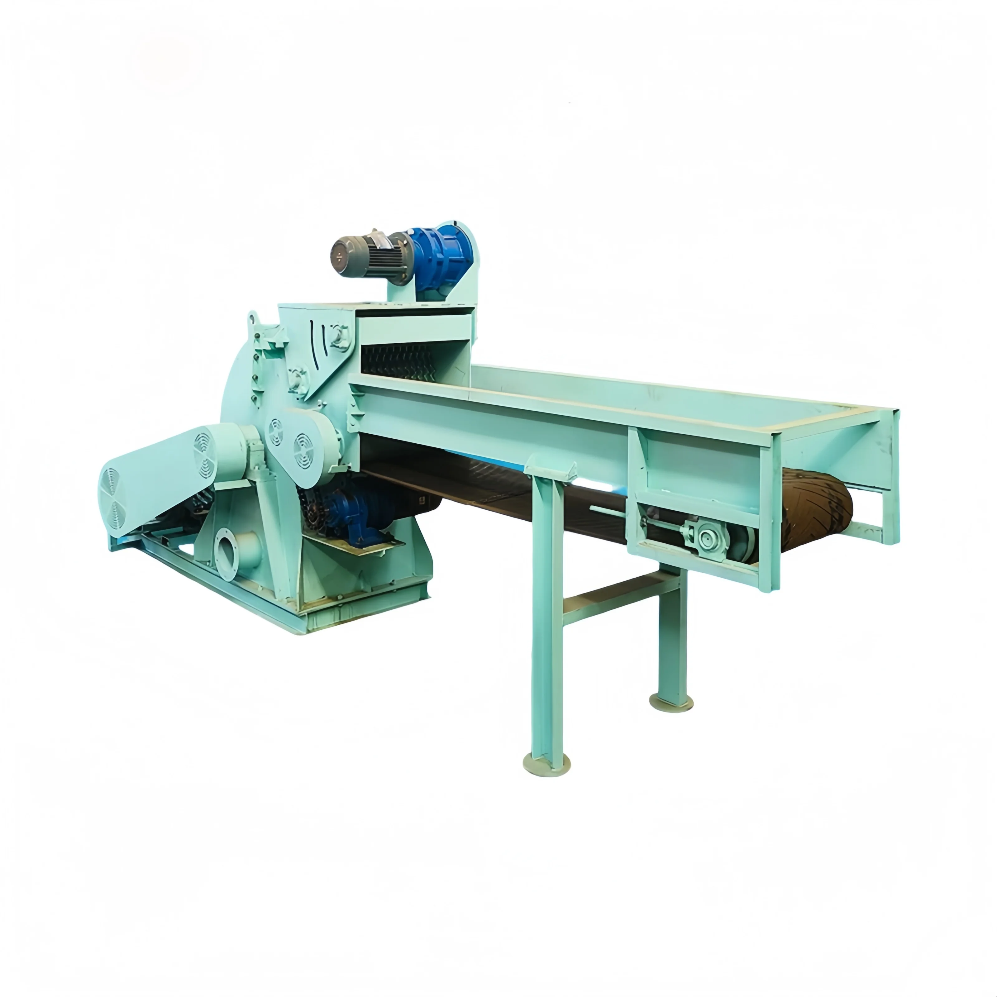 Mobile Forced Feed Wood Chipper Efficient Sawdust Making Machine For Broken Wood Branches