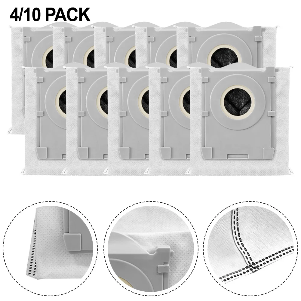 Vacuum Cleaner Dust Bags for ECOVACS For Deebot Mini Robot Replacement Pack 4 10 Pieces with Material and Filtration
