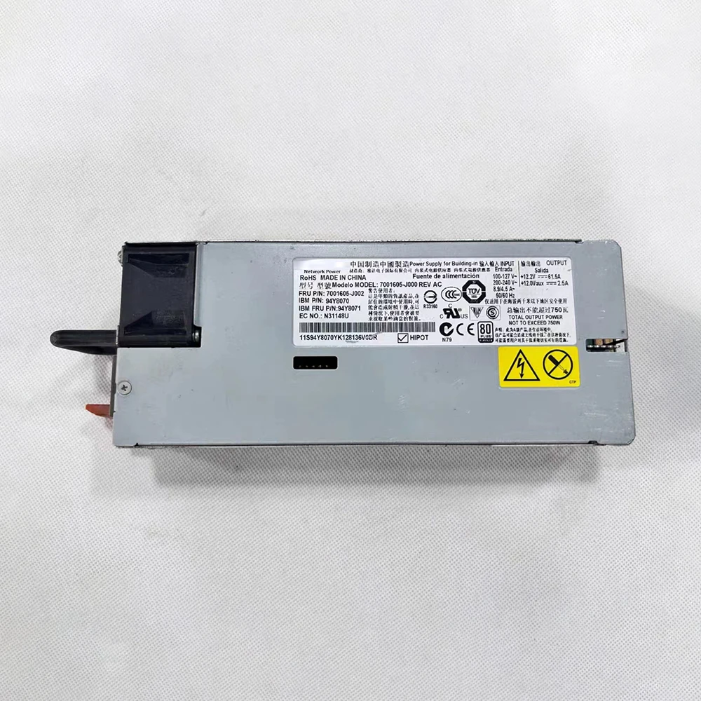 7001605-J000 750W For Emerson IBM X3650M4 355M4 Power Supply 94Y8070 94Y8086