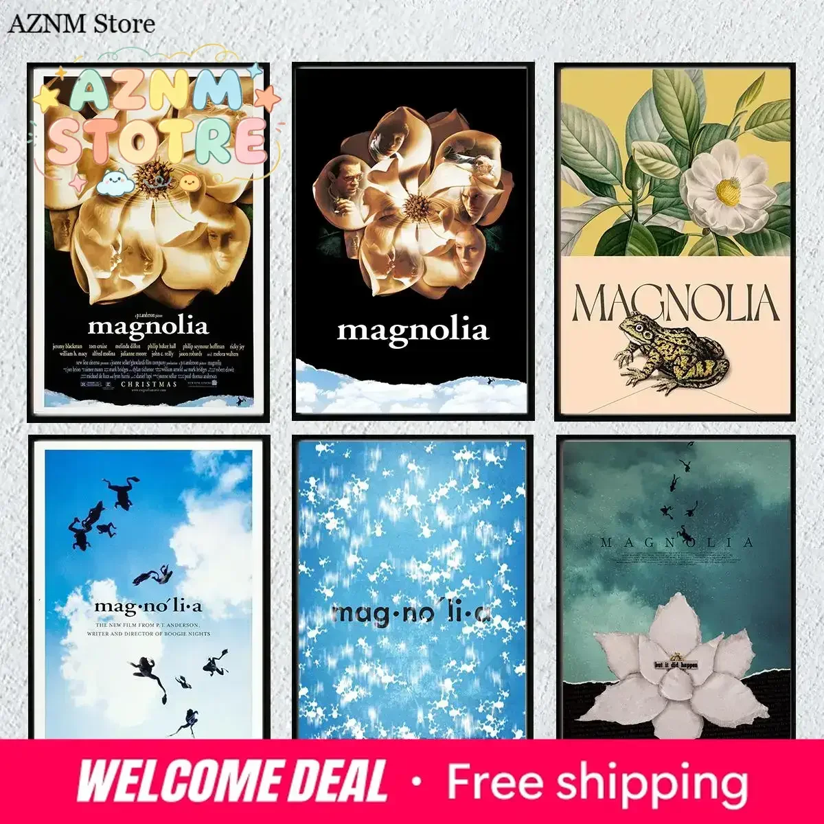 Magnolia Movie Poster Vintage Film Art Prints Wall Decor Aesthetic Canvas Paintings for Living Room Bedroom Home Decor Styles