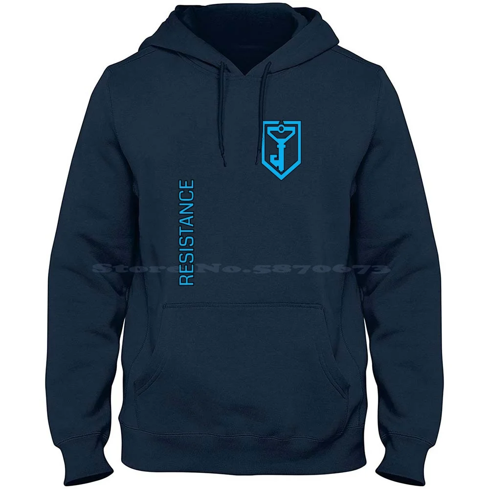 Ingress Resistance-With Text 100% Pure Cotton Hoodie Tshirt Ingress Niantic Google Resistance Enlightened 13Magnus Android Ada