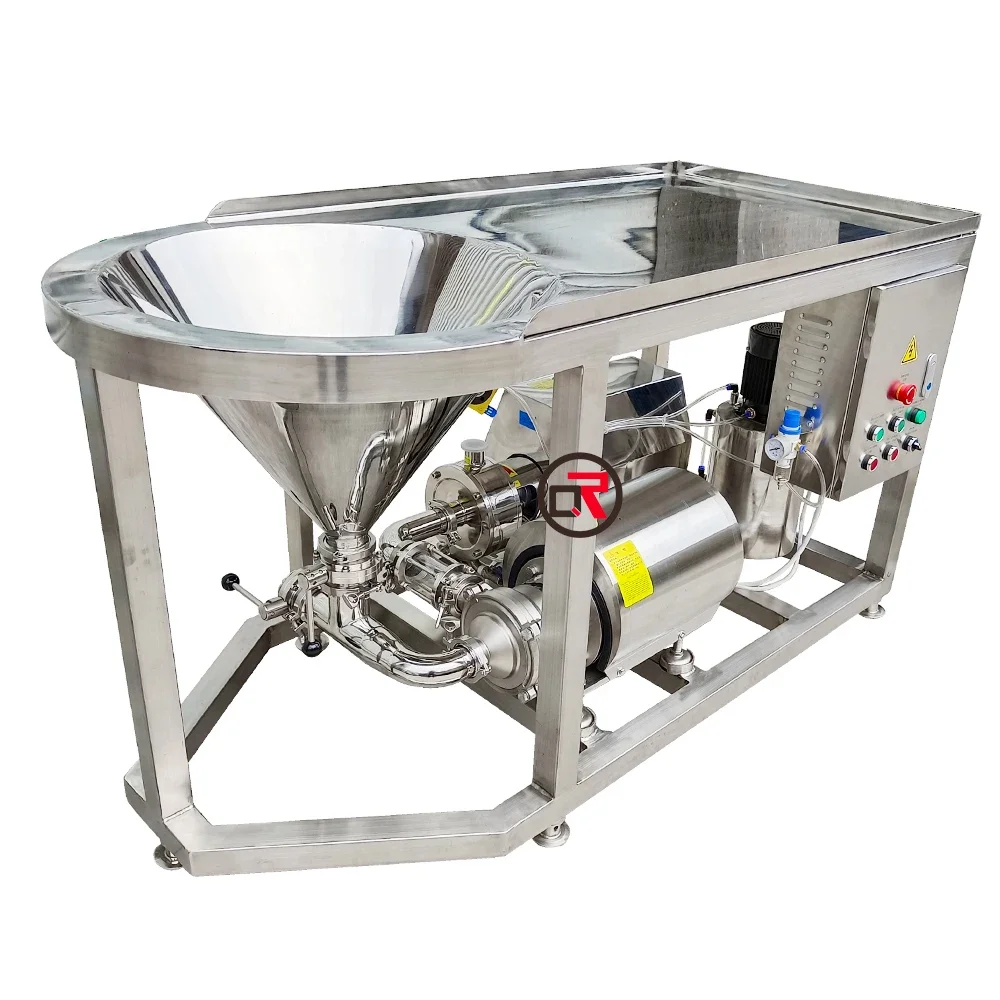 WPL high efficiency water milk powder mixer with platform and hopper industrial powder homogenisator