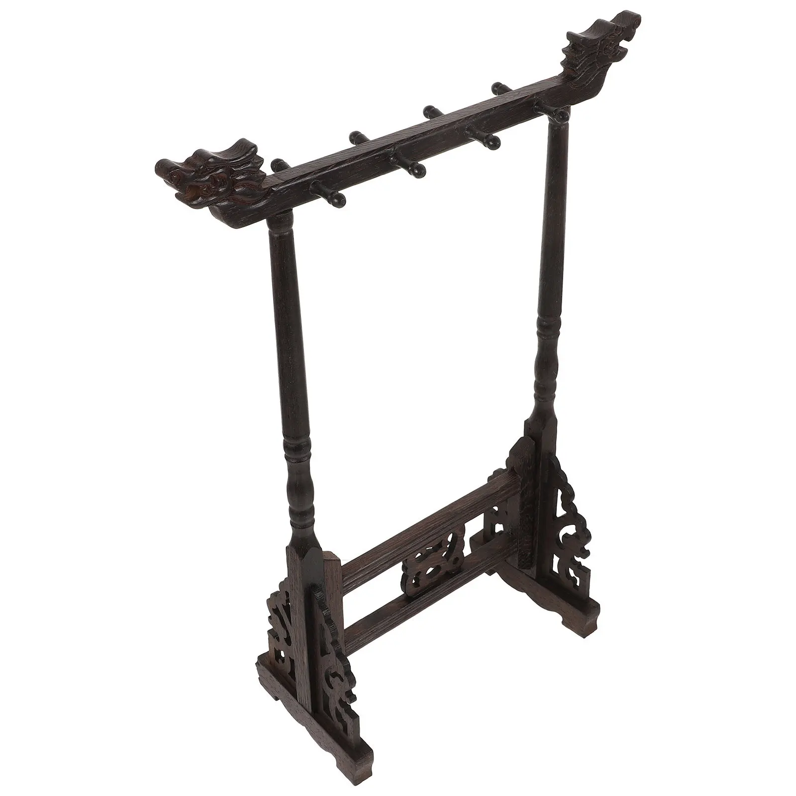 

Practical Chinese Calligraphy Brush Holder Wooden Pen Stand Multi-Purpose Storage Rack Creative Office Supply Pen Storage