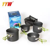 Camping Cookware Set Aluminum Nonstick Outdoor Tableware Pan Frying Pan Kettle for Hiking BBQ Picnic Portable Outdoor Pots Set