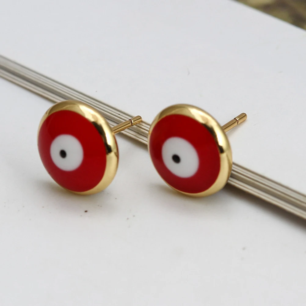 

Evil Studs Women Mini Piercing Earrings Simple Jewelry Gift Bohemia Decor Halloween Christmas Party Costume