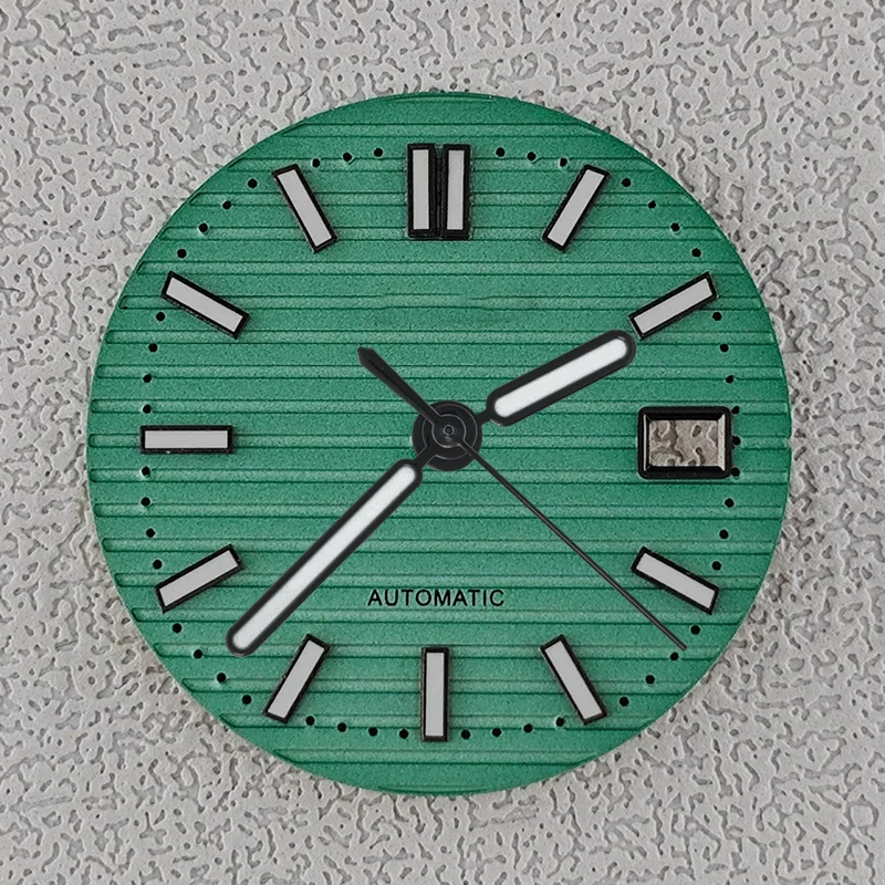 قرص ساعة 30.5 ملم مع عقارب ساعة نوتيلوس صن راي فيت NH35 NH36 وجوه حركة أوتوماتيكية