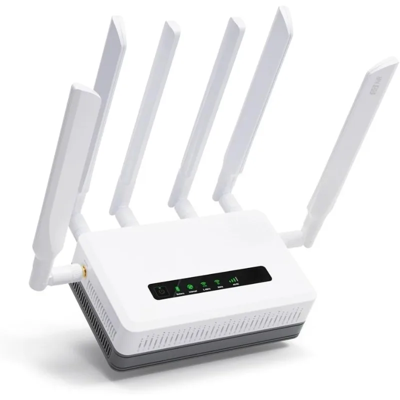 

ZZC-Wi-Fi 6 Cellular Routers, Built-in Battery, Multi-WAN, VPN, OpenWrt, Secure 5G Router for Office, Retail, Events, Business