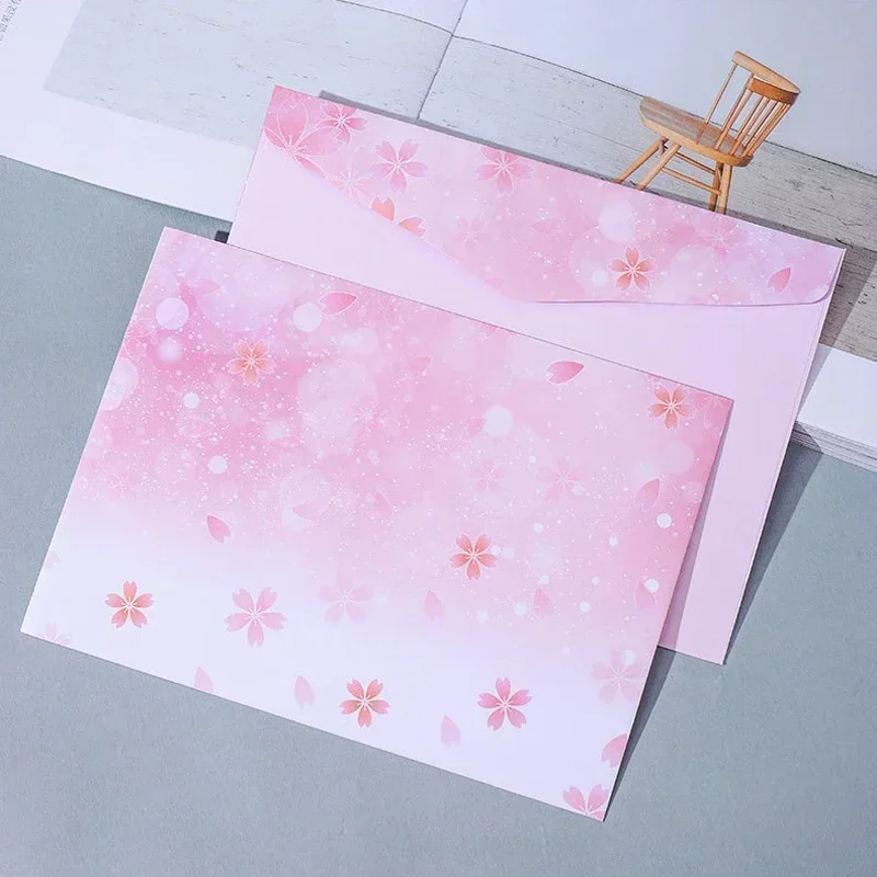 5pcs Cute Extra Large Envelopes for Letter Paper Wedding Party Invitation Card Postcards Cover Gift Packaging Cash Envelopes