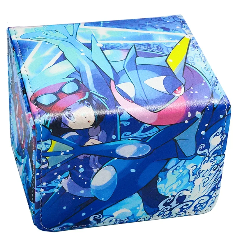 

Аниме Pokemon Greninja Колода Коробка Настольная игра WS OPCG PTCG Коллекционные карты Коробка для хранения из искусственной кожи Защитный чехол 100+