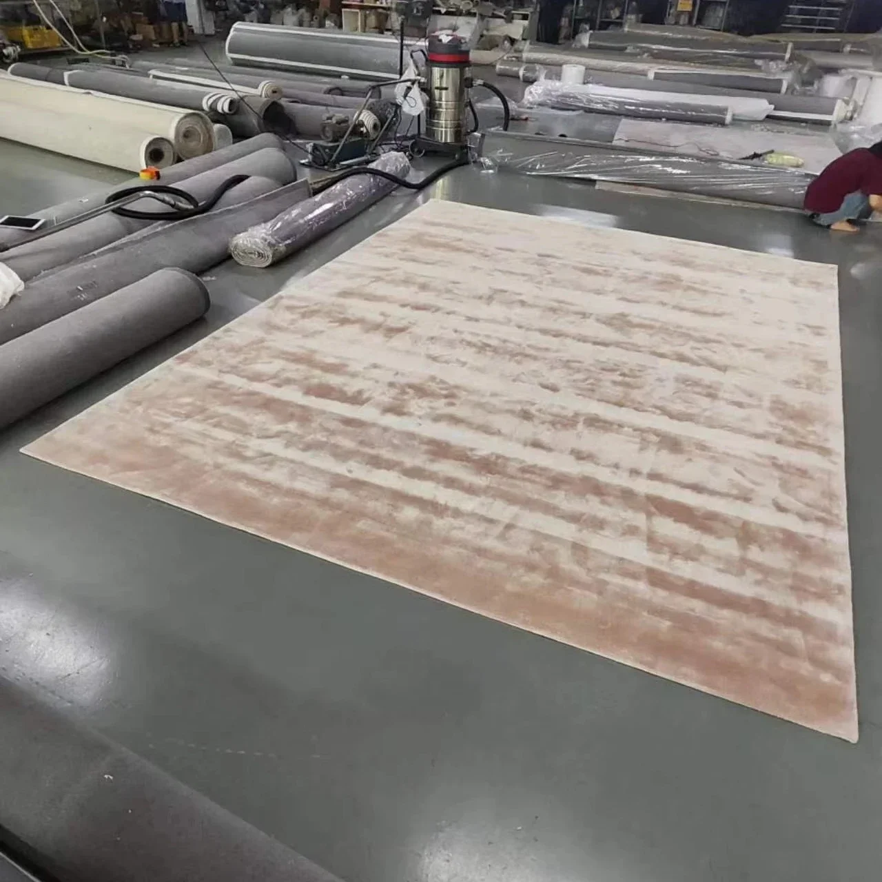 High End Wool Bamboo silk Carpet Area Rugs Living room Large Hand tufted Curved Luxury Interior Design