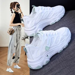 2023 New White Running Shoes Women Summer Women Sports Shoes Mesh Breathable Sneakers Wear-resistant Outdoor Casual Shoes