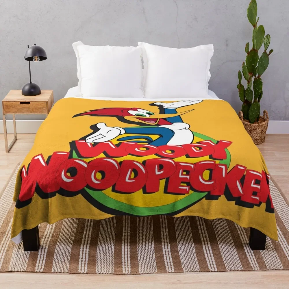 

Woody Woodpecker Throw Blanket Stylish Decor Blanket Gift for Friends Roommate