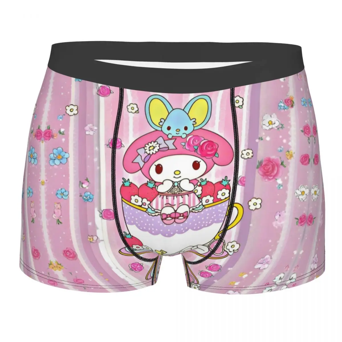 

Custom Male Funny Sanrio My Melody Cartoon Underwear Cute Anime Boxer Briefs Soft Shorts Panties Underpants