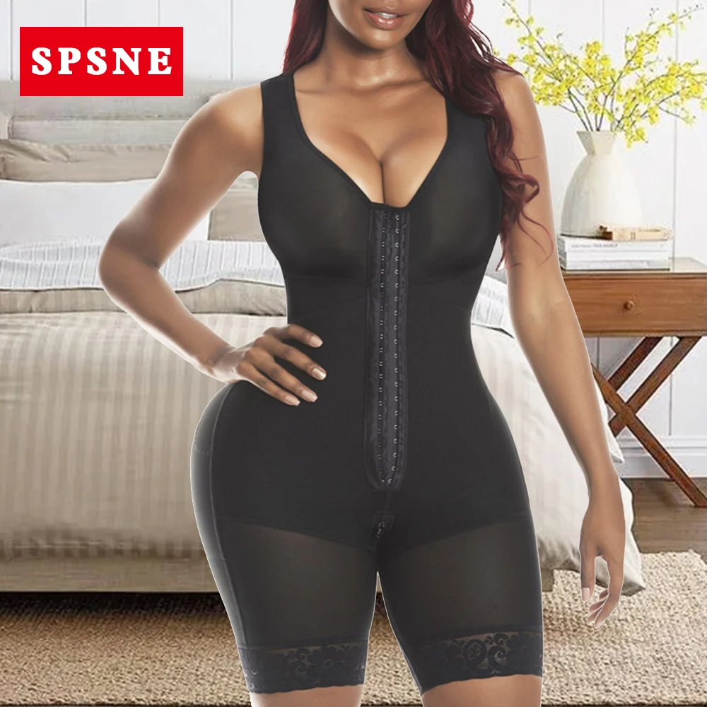 

Women corset High Compression Post Liposuction Body Shaper Bodysuit waist trainer Butt Lifter thigh trimmer fajas colombianas