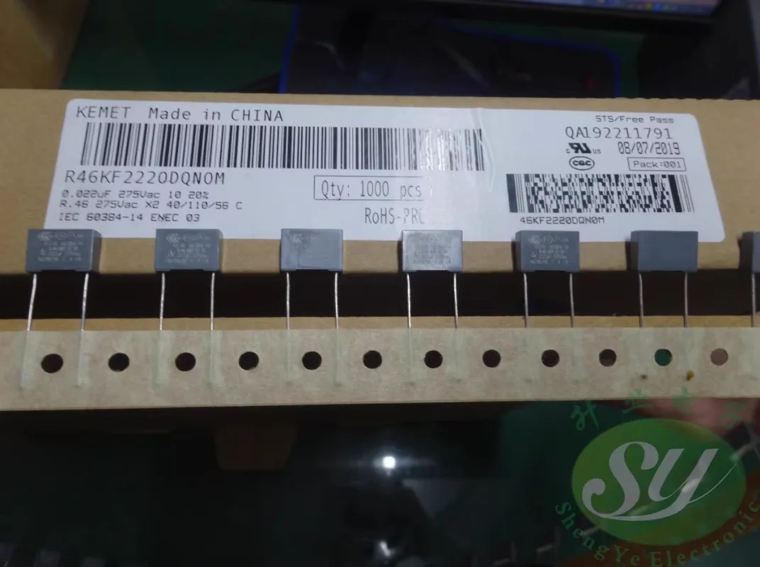 

10PCS AV R46KF2220DQN0M 0.022uf/275VAC 22nf 223 New film capacitor 10MM