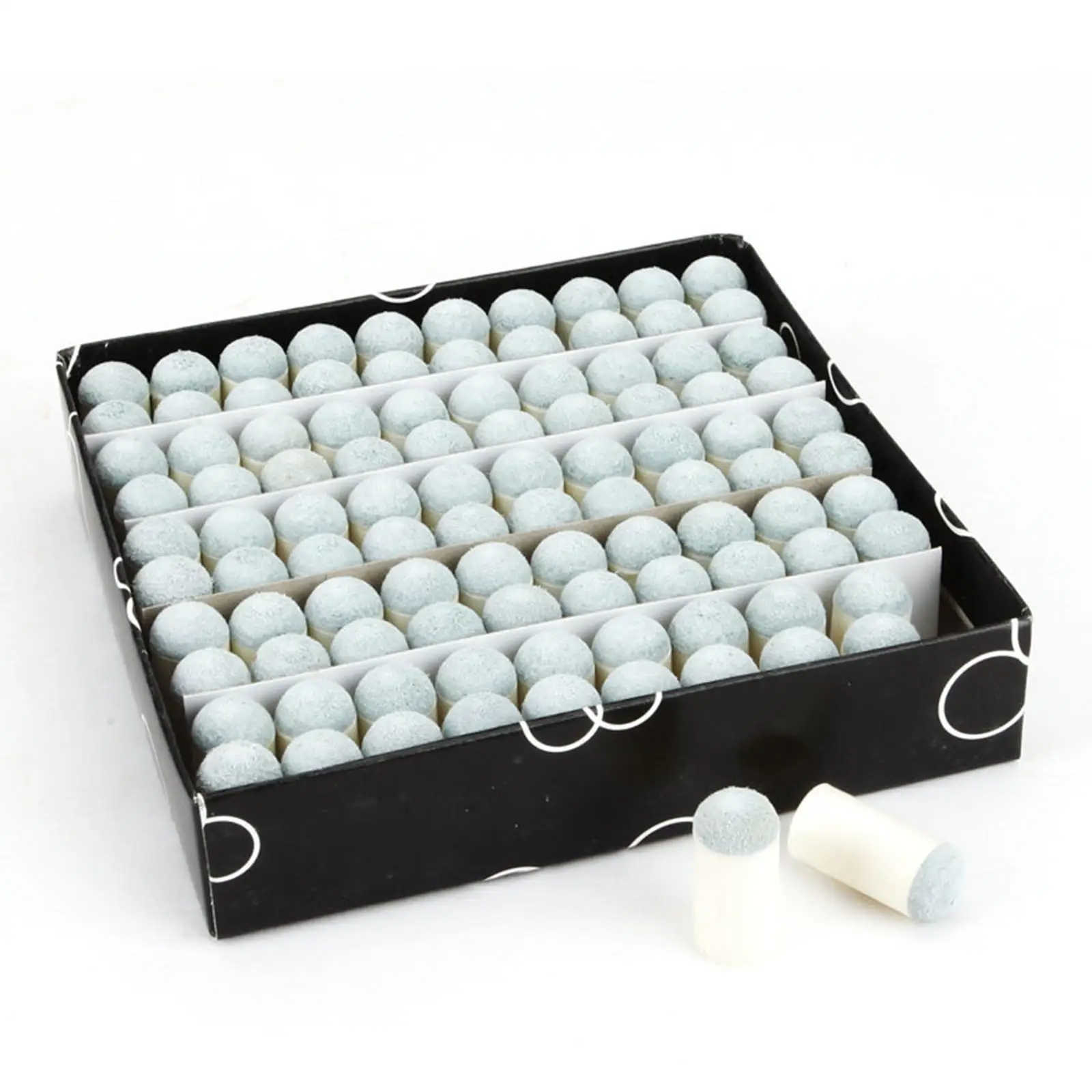 

Professional Billiard Pool Cue Tips Set Plastic Replacement for Cue Stick Tip Repair and Chalk Accessory