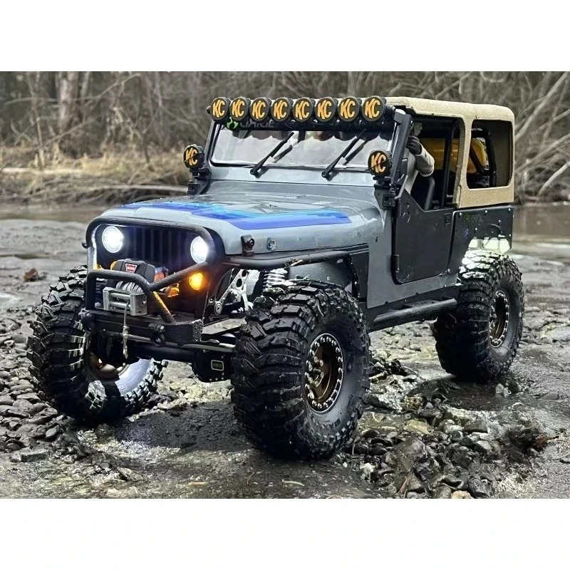 

For Axial SCX10 III Jeep CJ-7 1/10 RC Crawler Nylon Front Bumper Upgrade Parts, Impact Resistance Scale Appearance Accessories