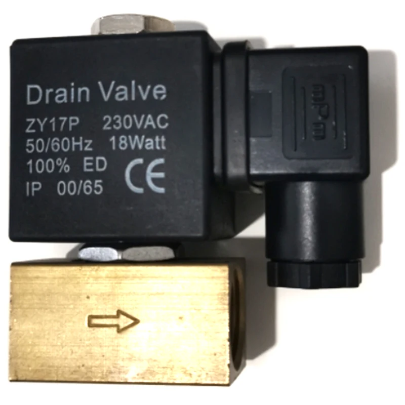 ABGR-High Pressure Solenoid Valve 2 Way 1/2 BSP DC AC220V Normal Close JT22-02 Direct Acting Brass Valve