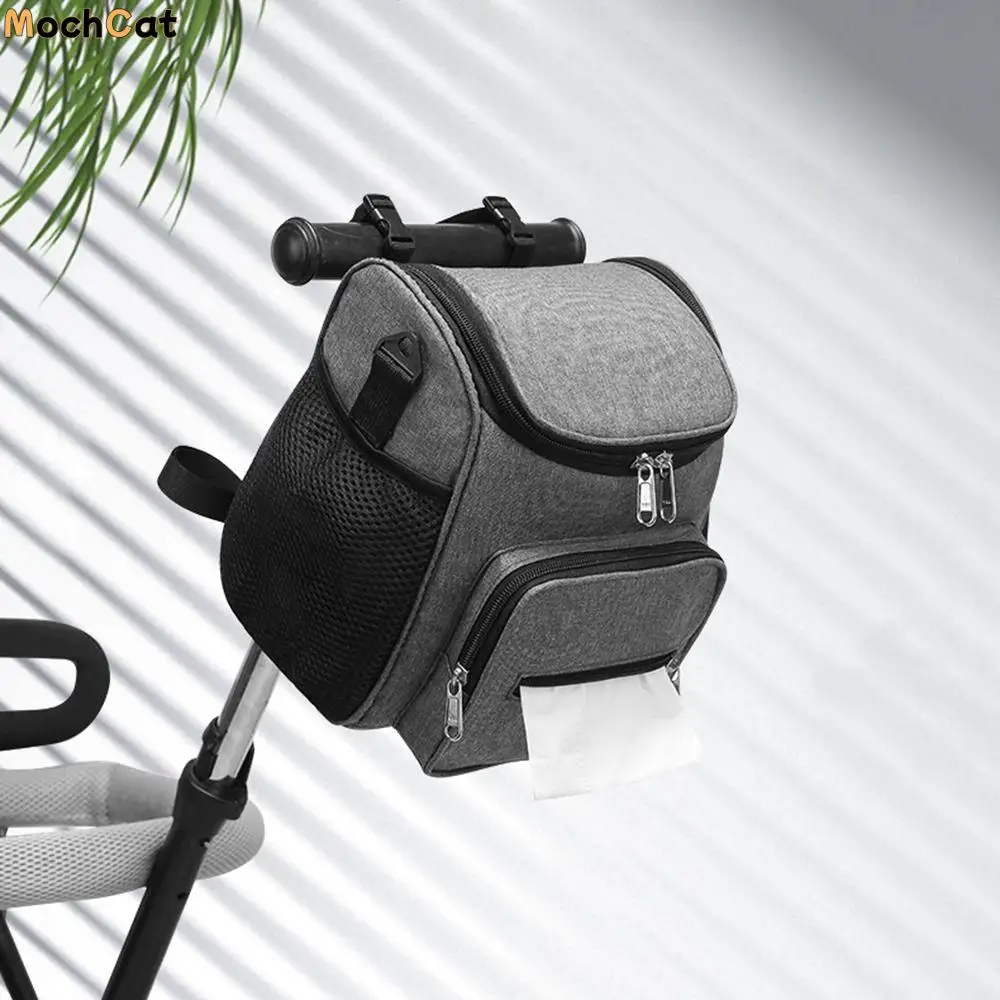 

Multi-Pocket Mommy Shoulder Bag Multifunctional Strolling Baby Artifact Stroller Storage Hanging Bag Large Capacity Baby Care