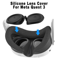Soft Dustproof and scratch resistant VR Silicone Lens Cover Protector For Meta Quest 3 VR Accessories