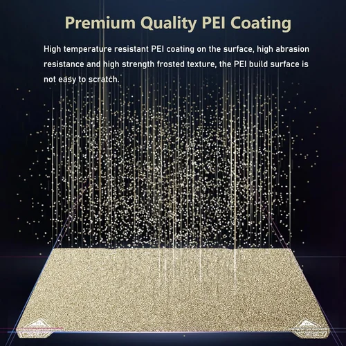 Imagen 2 del producto Cama calefactora PEI de acero con resorte texturizado 235x235mm para Creality Ender 3 V3 KE/SE, compatible con K1C/K1/Ender 3/3 Pro/3 V2/V2 Neo