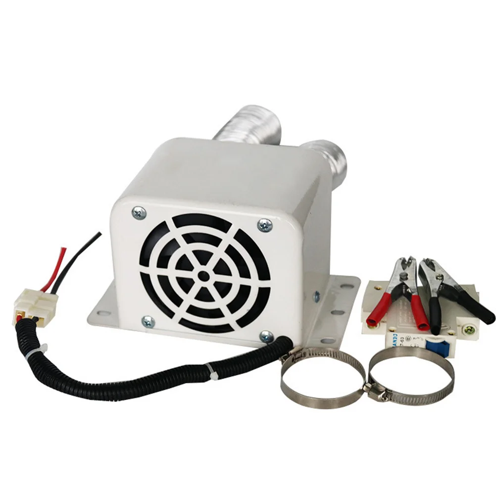 

12V 500W Car Electric Defroster Fast Heating Dual Outlet Automotive Warmer Windshield Fog Removal Anti-Frost Metal Body Car