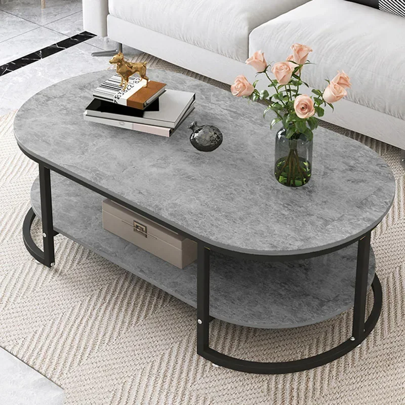 Modern Nordic Coffee Table Living Room Luxury White Storage Heat Insulation Coffee Table Ornaments Couchtisch Room Furniture