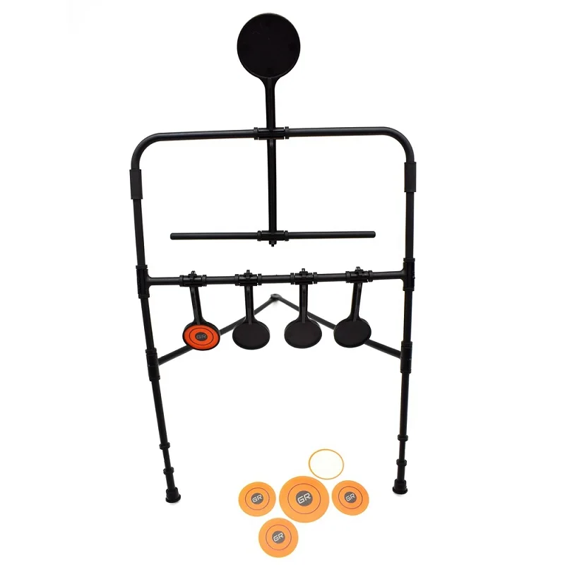 Criança de plástico 5-plate redefinir tiro alvo girador redefinindo alvo para ar bb crianças kits brinquedos treinamento paintball jogar