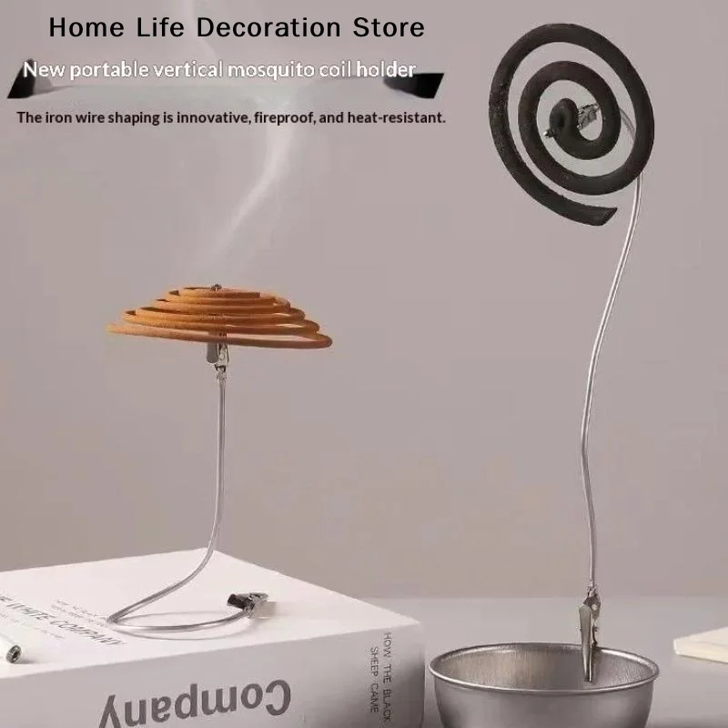 【H】Metal Incense Clip For Mosquito Coil And Incense Stick Desktop Clamp Garden Tool Fragrance Diffuser Home Decor